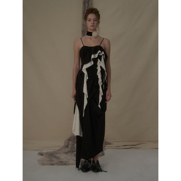 Elywood Deconstructed Flutter Camisole Maxi Dress