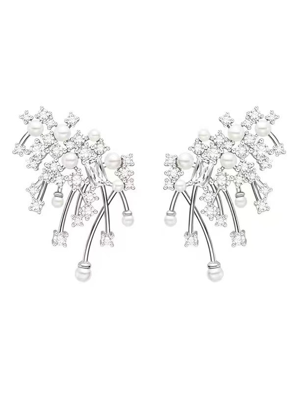 Hefang Sparkling Nebula Earrings (earrings/clip-on)