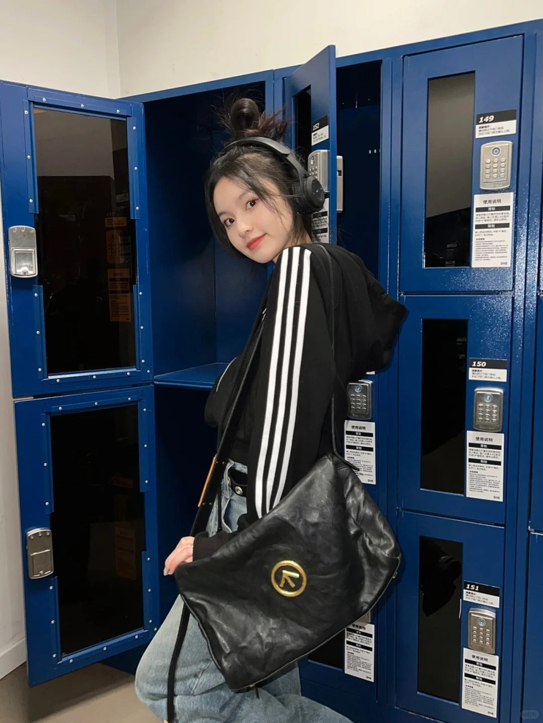 Black Stone Bag - Medium