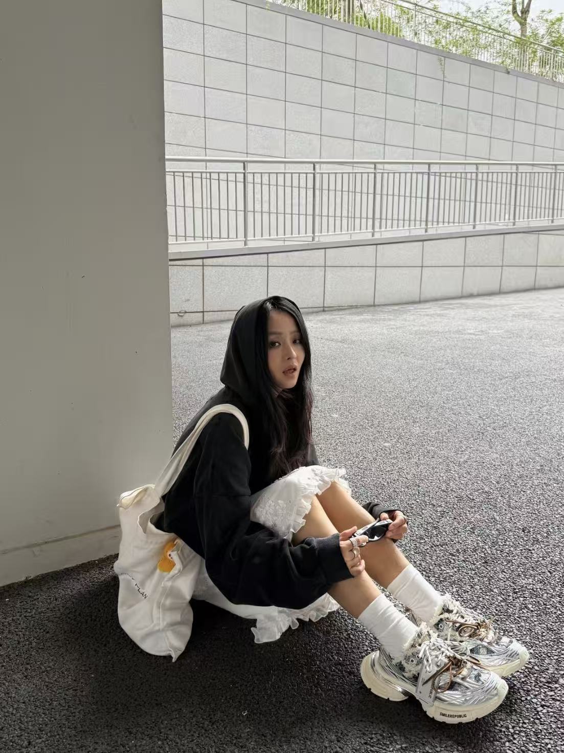 XXXS Skyline Blueblack Woolen Canvas Shoes