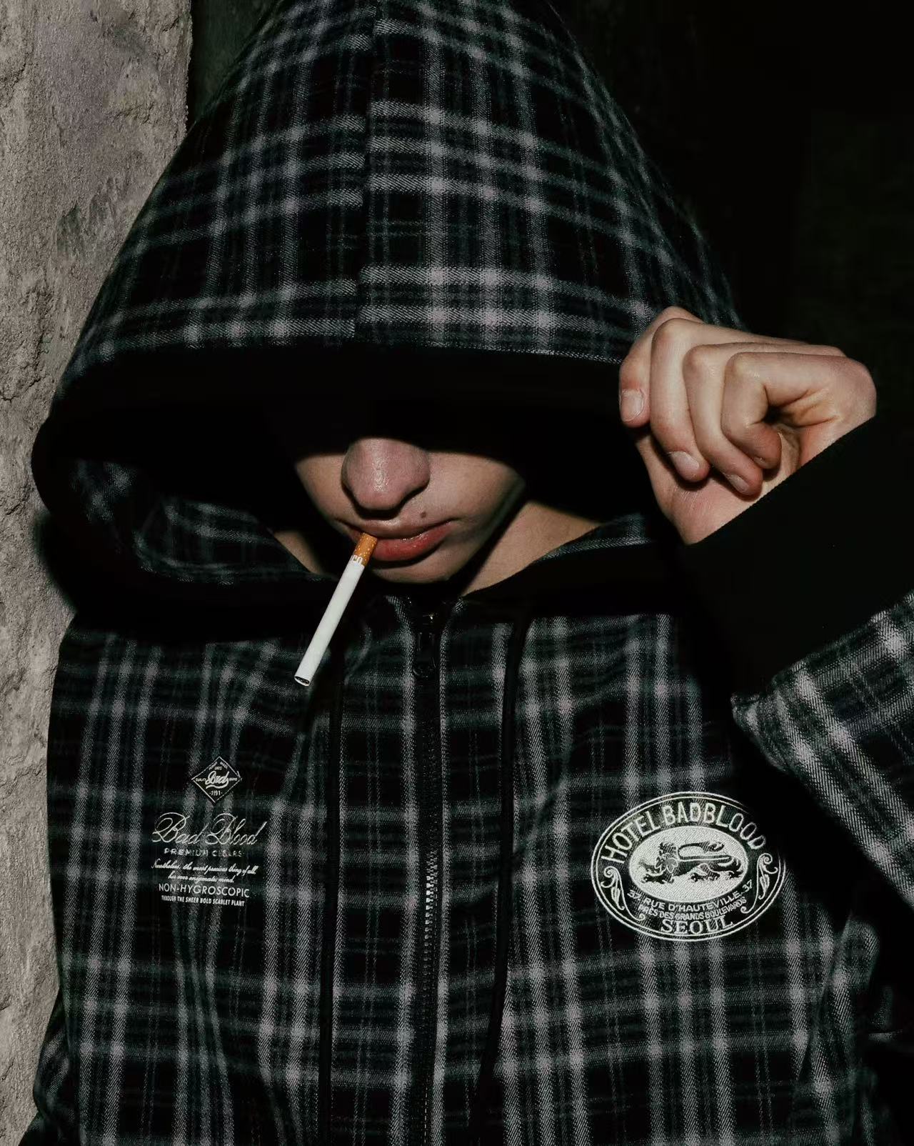 Classic Check Hooded Zip-Up