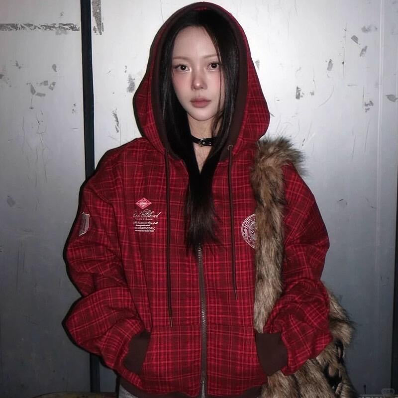 Classic Check Hooded Zip-Up