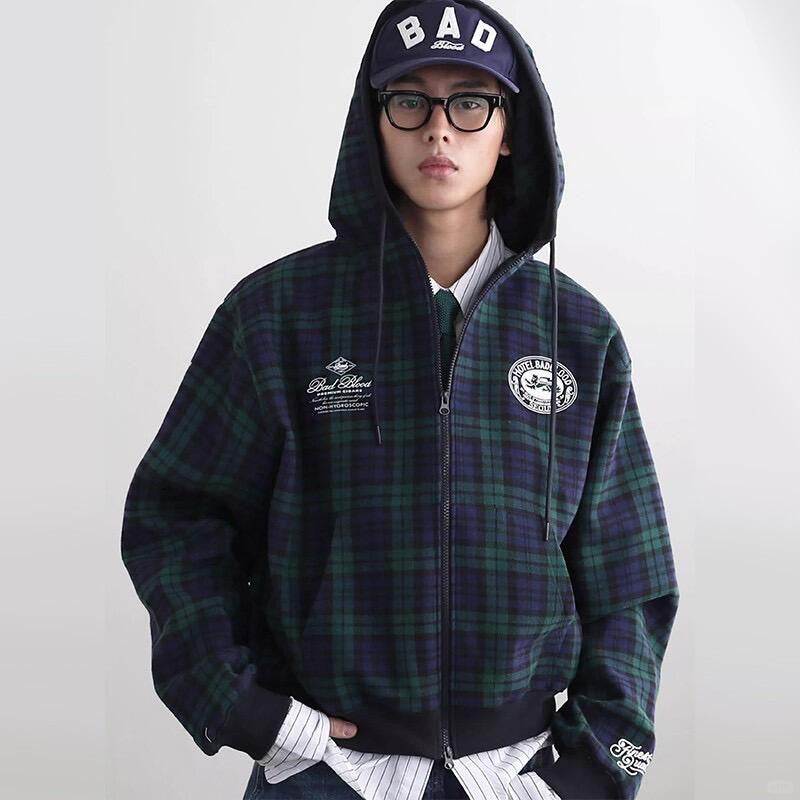 Classic Check Hooded Zip-Up