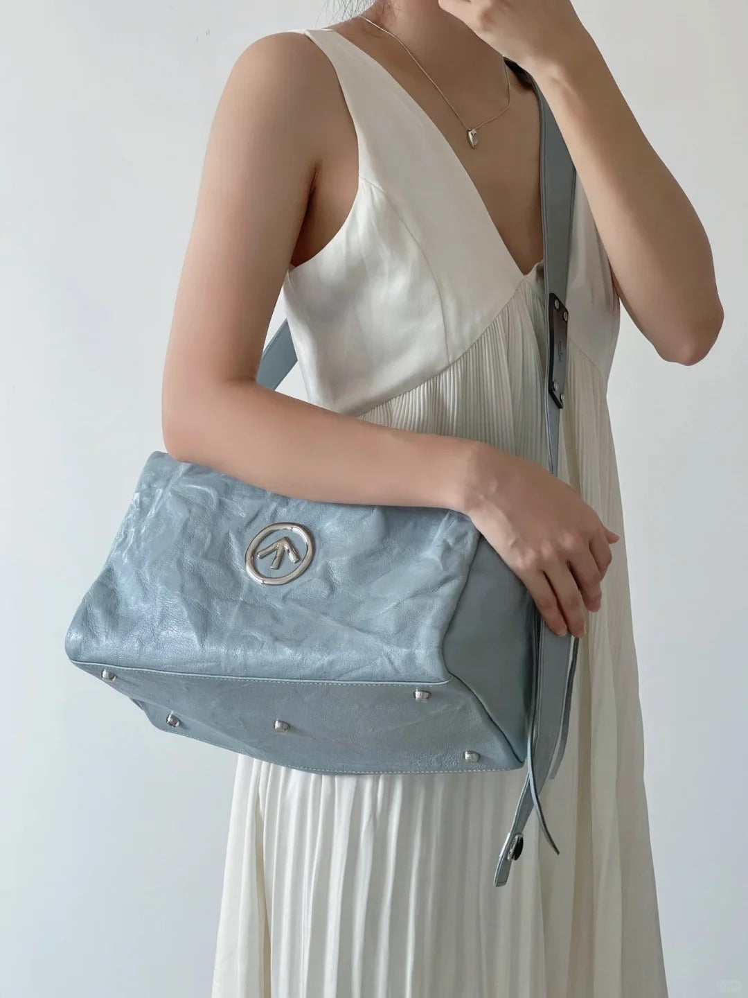 Blue Stone Bag - Medium