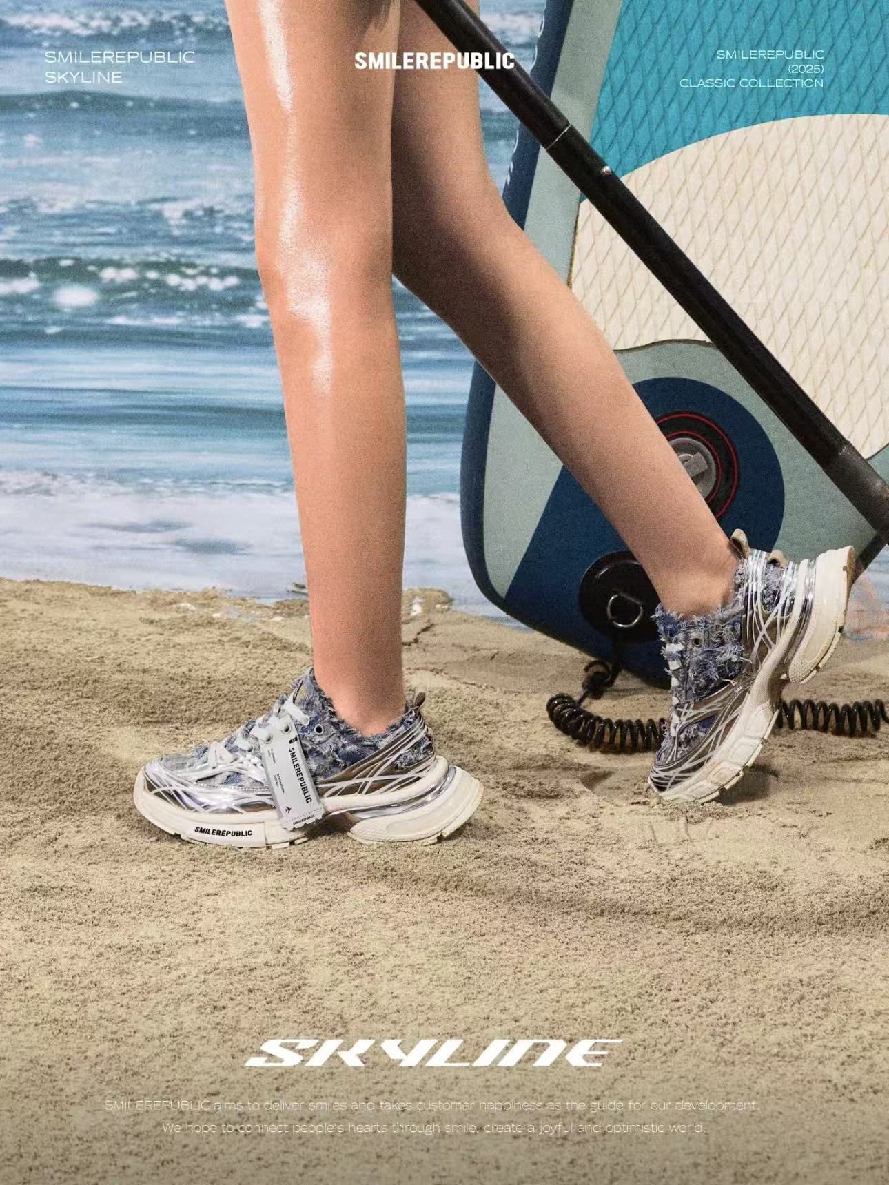 XXXS Denim Blue Silver Slip On Sneaker Canvas Shoes