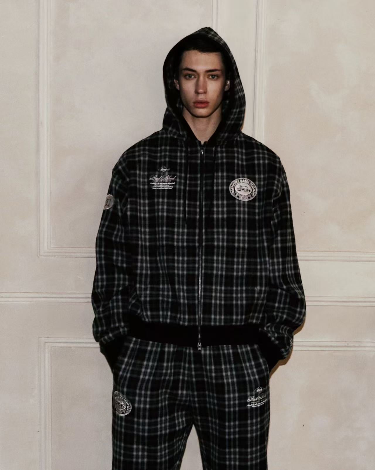 Classic Check Hooded Zip-Up