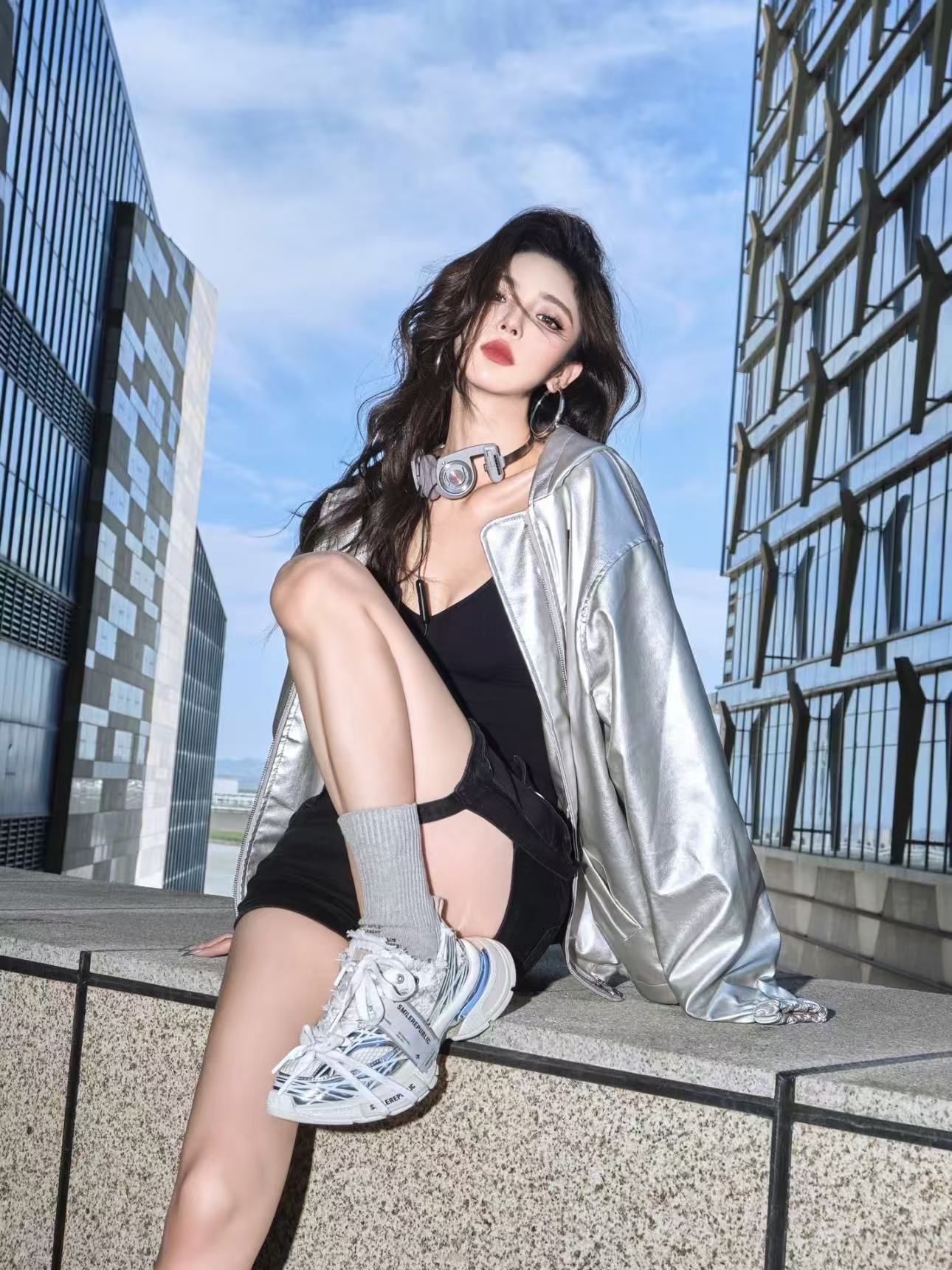 Skyline XXXS Silver Mesh Sneakers — Dirty Edition