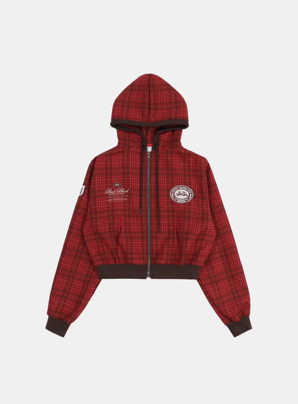 Classic Check Hooded Zip-Up