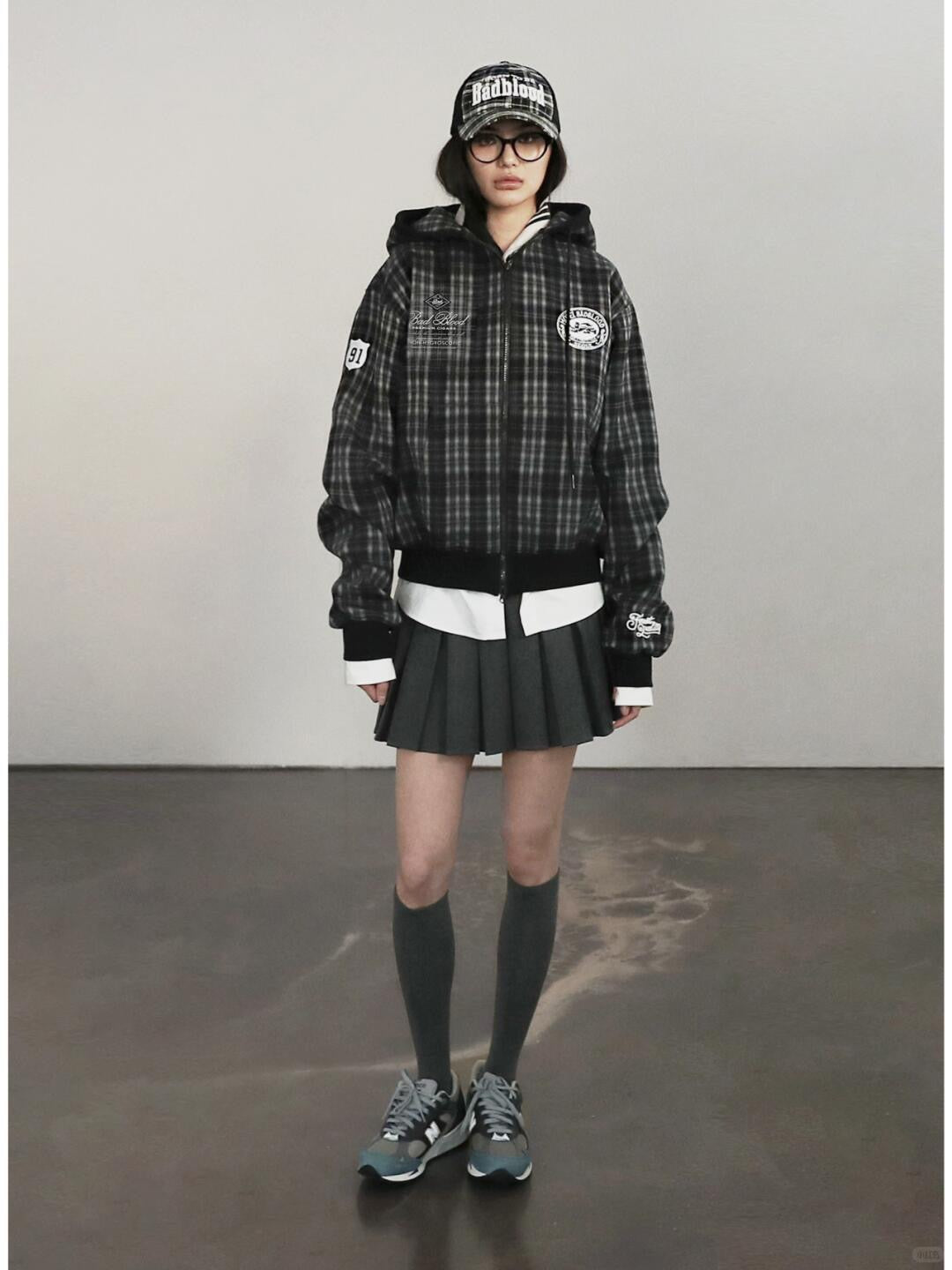 Classic Check Hooded Zip-Up