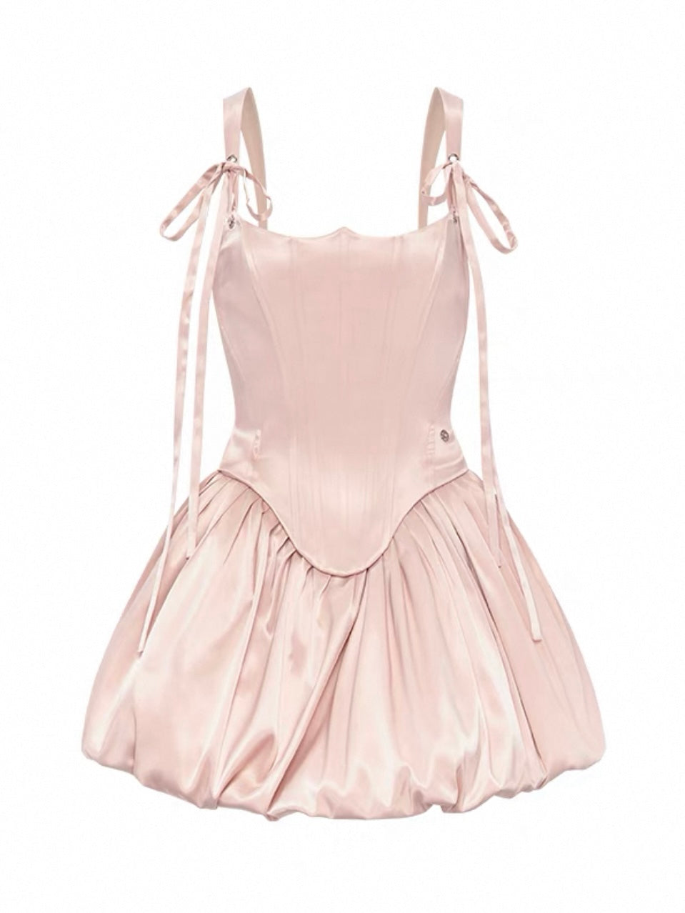 Amari Elegant Waistline Mini Bubble Dress