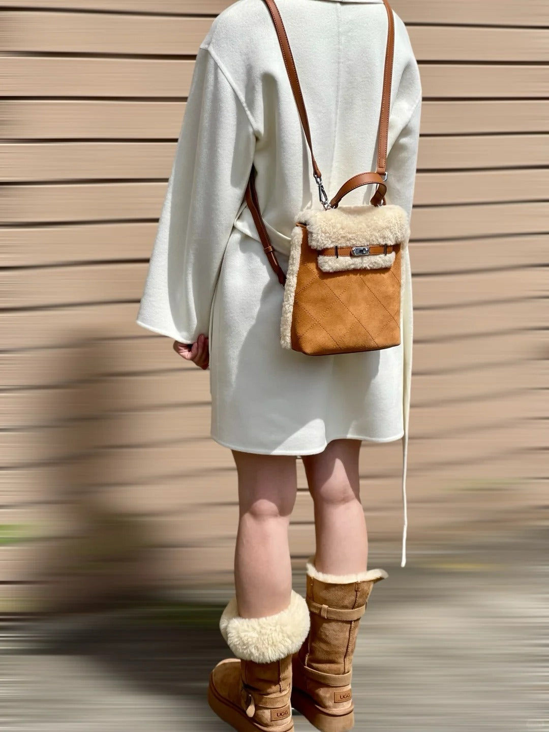 Ozwear Teddy Fleece Backpack