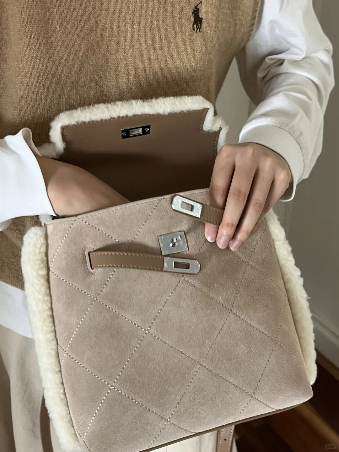 Ozwear Teddy Fleece Backpack