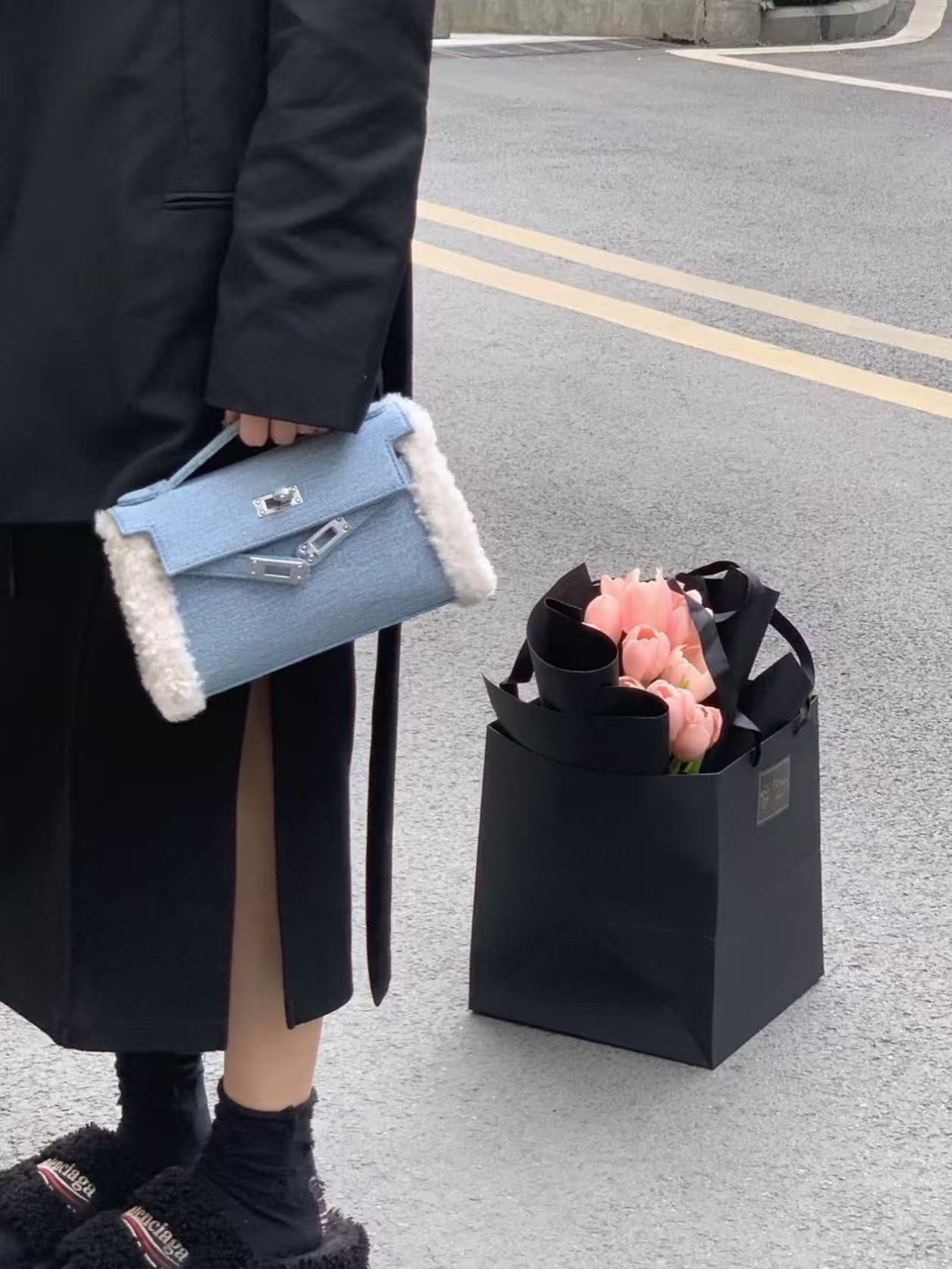 Denim Teddy Kelly Bag