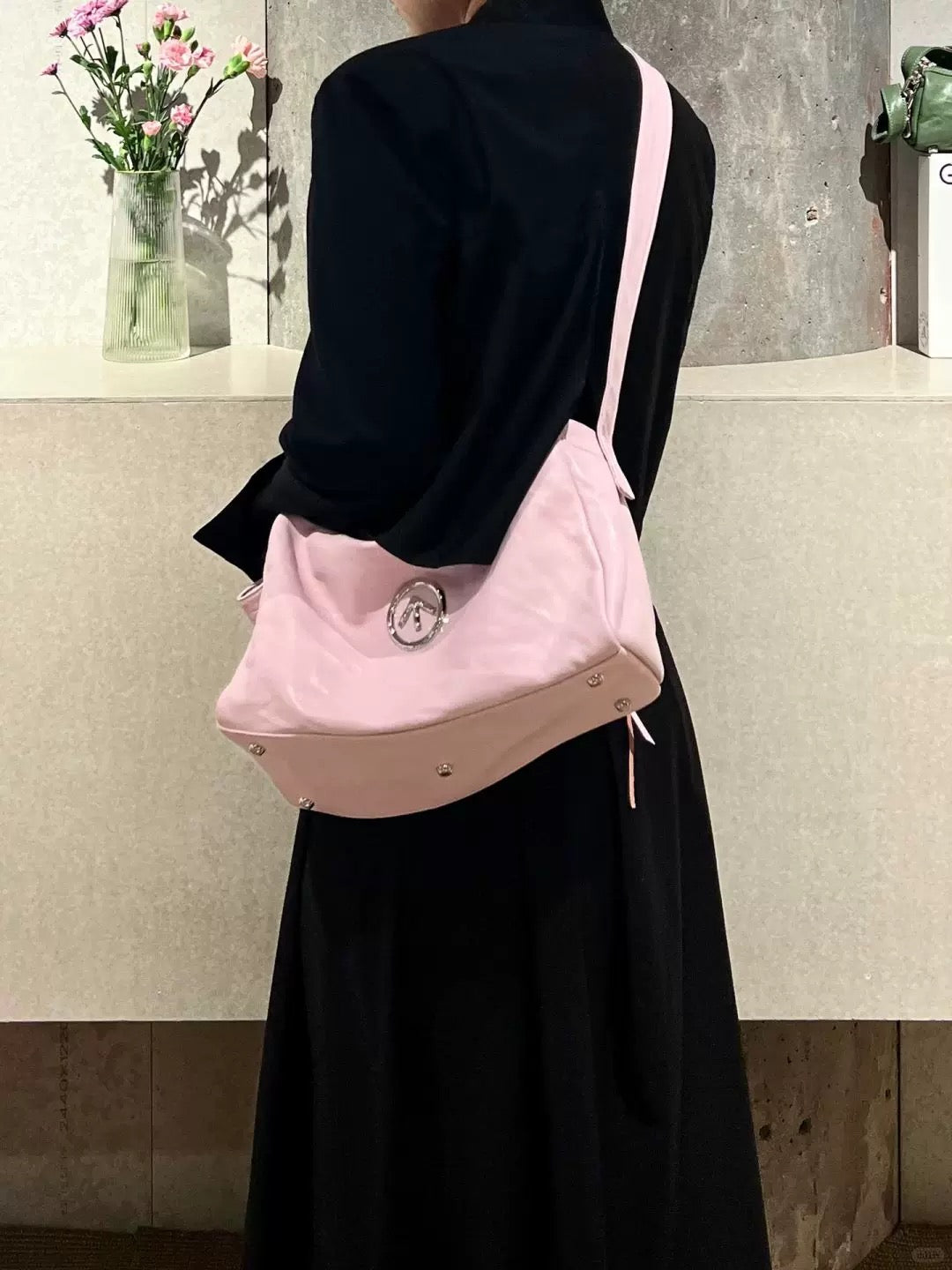 Pink Stone Bag - Medium