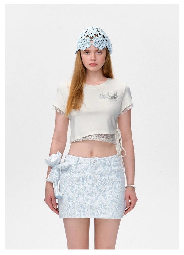 Bear Lacy Tight Short Top