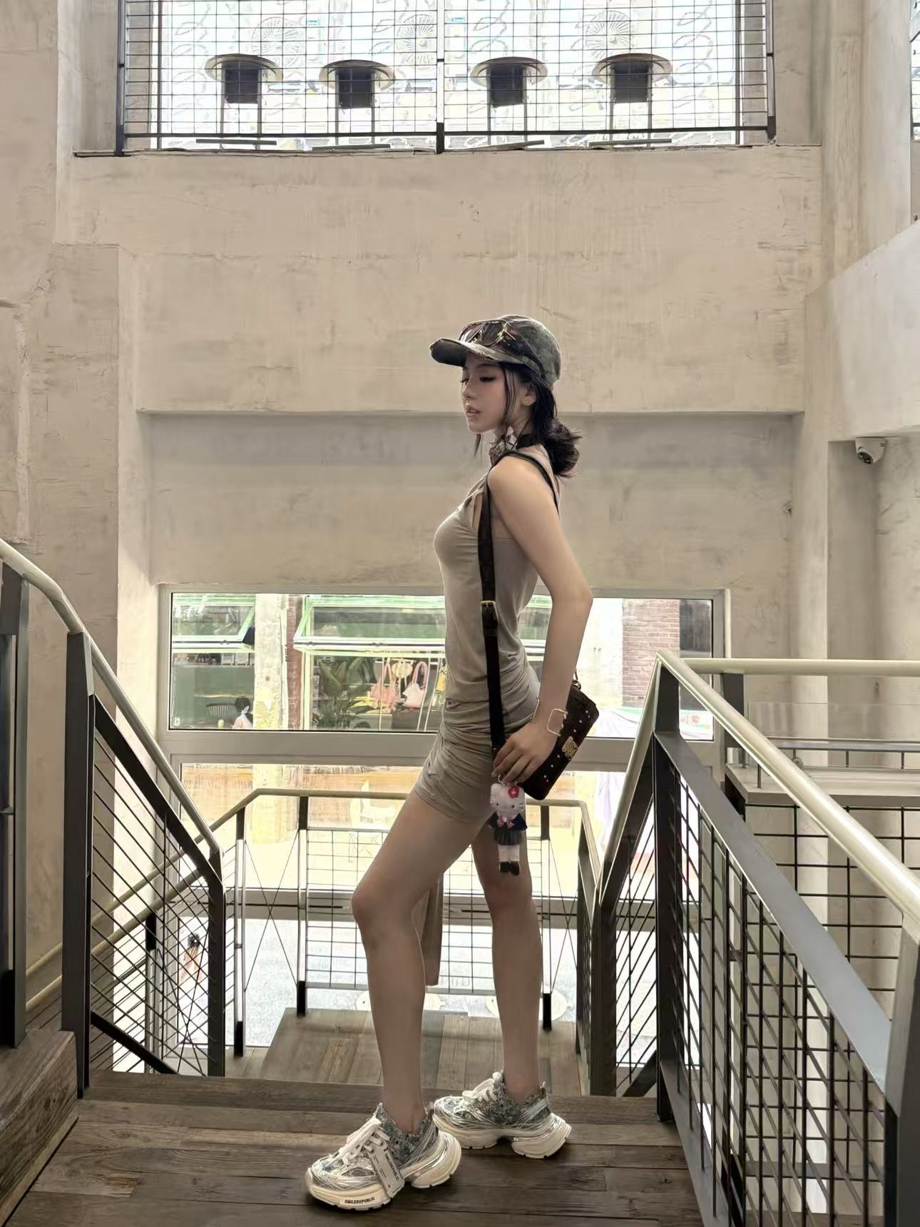 XXXS Denim Blue Silver Slip On Sneaker Canvas Shoes