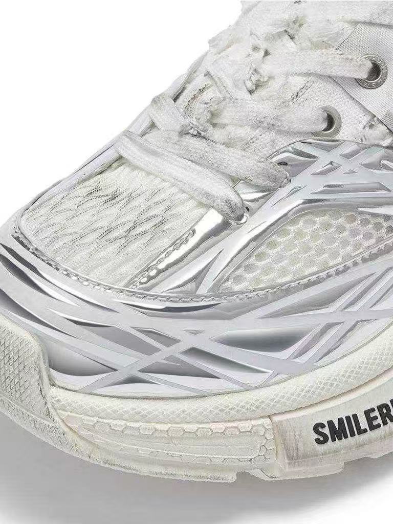 Skyline XXXS Silver Mesh Sneakers — Dirty Edition