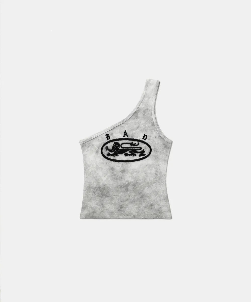 Ryan Patch One Shoulder Tank Washed White
