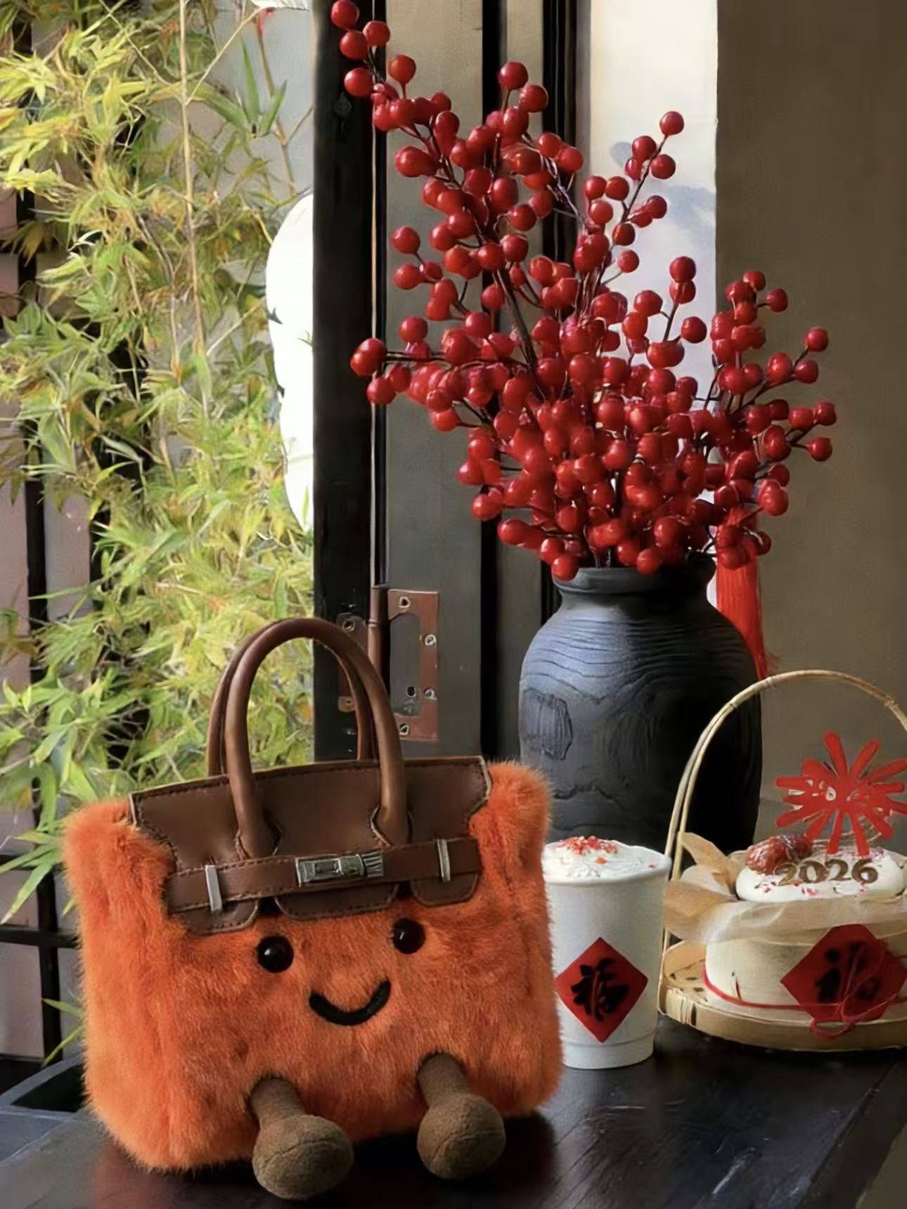 Jellykin Fluff Birkin Mini Bag