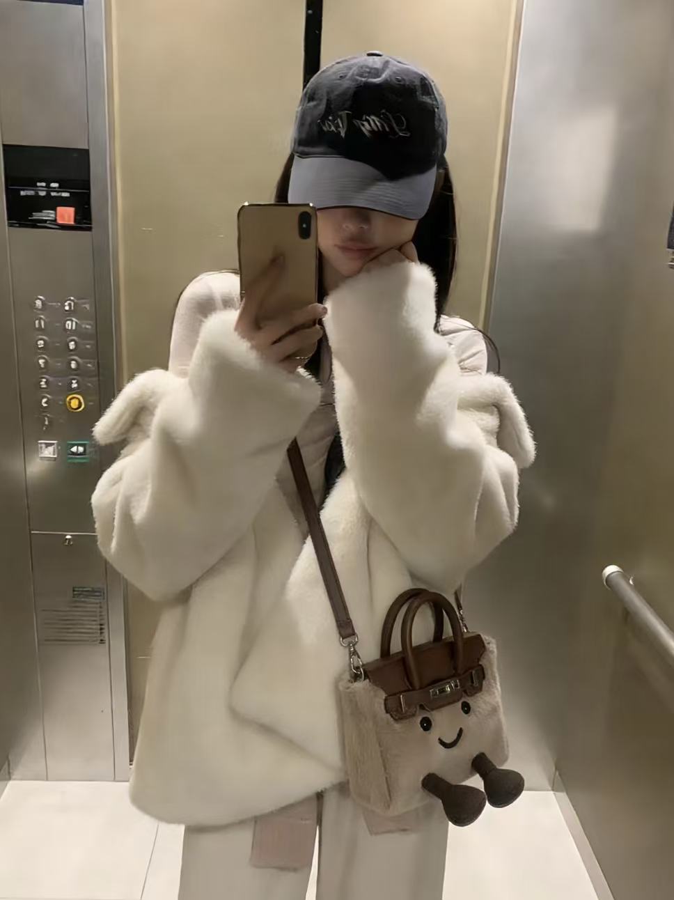 Jellykin Fluff Birkin Mini Bag